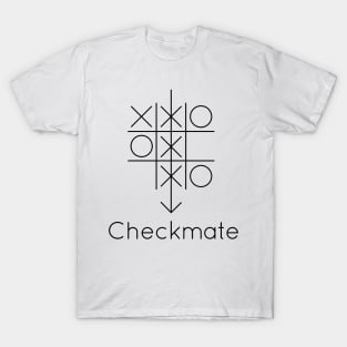 Tic Tac Toe Checkmate (light background) T-Shirt